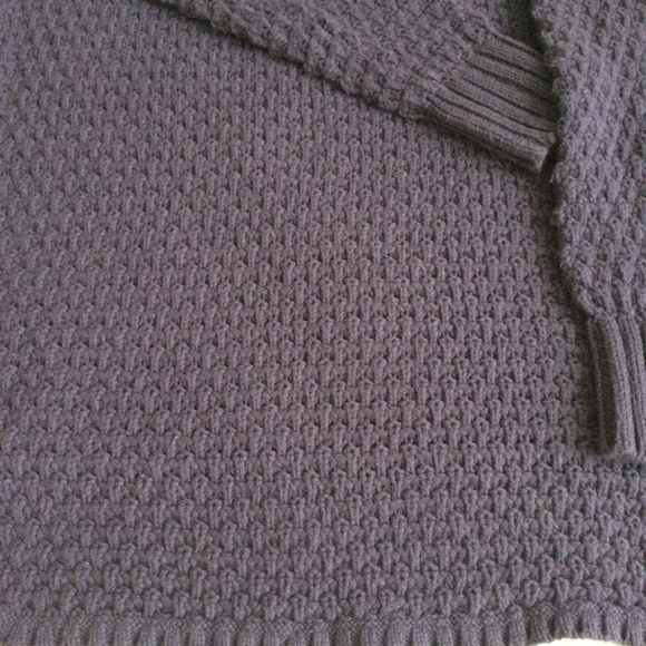 Gap Mockneck Chunky Long Tunic Sweater Purple/Blue - Sz Medium - Picture 10 of 16